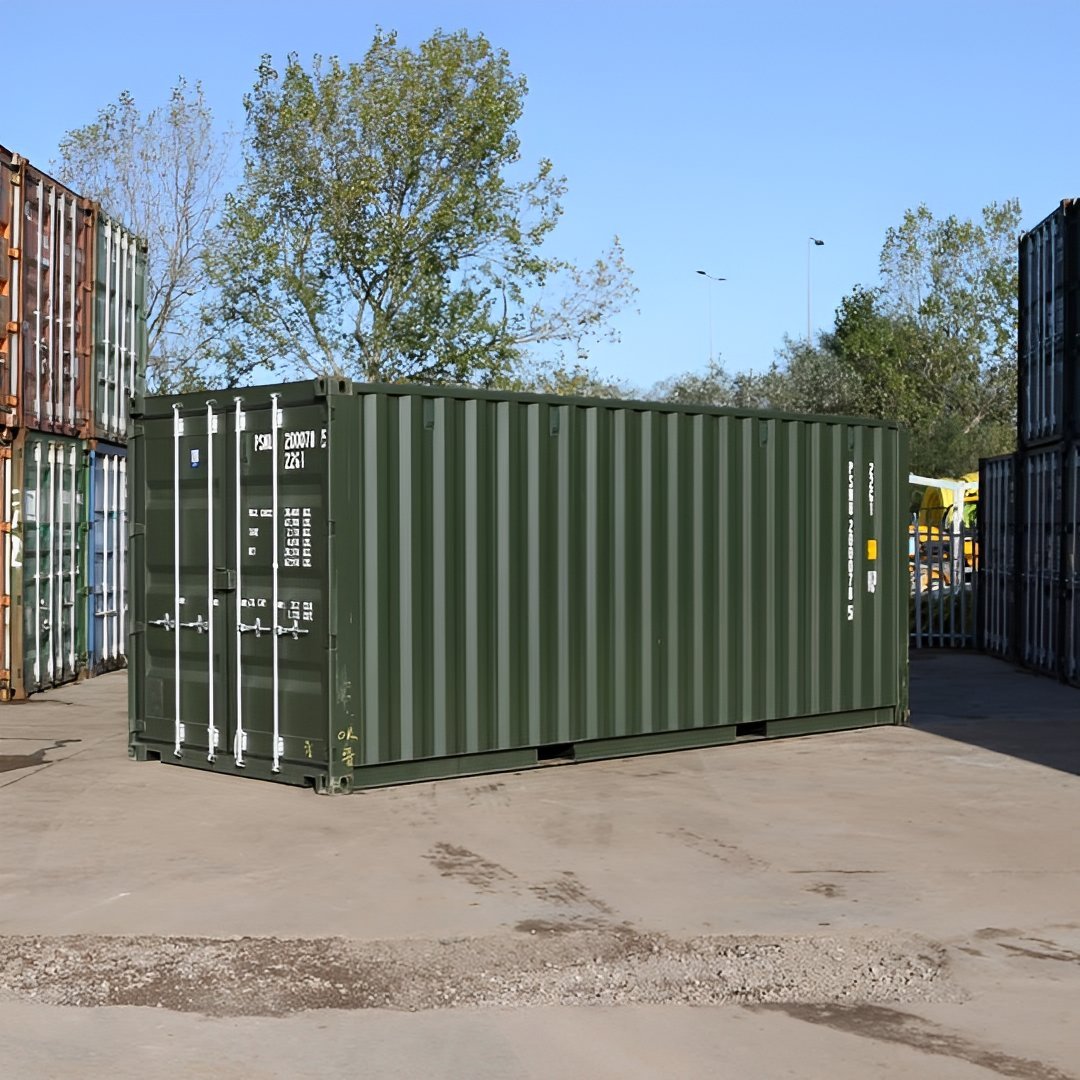 20Ft Shipping Container (One Trip) – Dark Green - Image 4