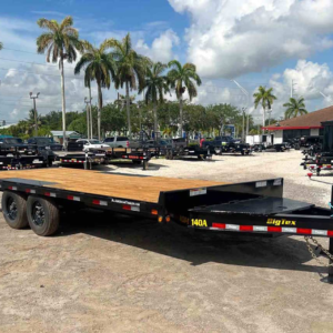 14OA-20 BIG TEX 20′ DECKOVER TRAILER 14,000 GVWR 8.5X20 SLIDE IN RAMPS